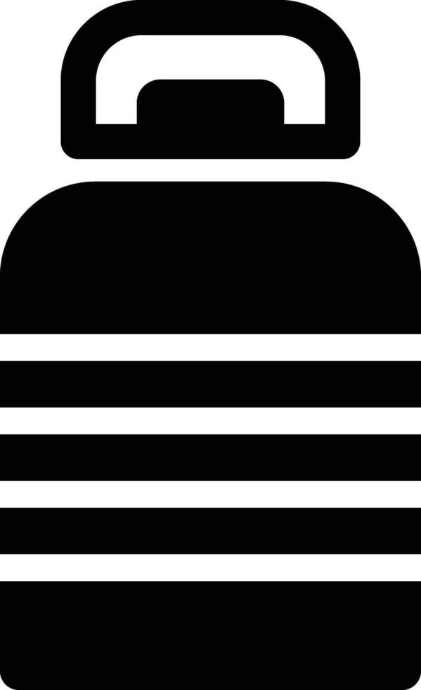 Rounded Filled Water Bottle Icon vector