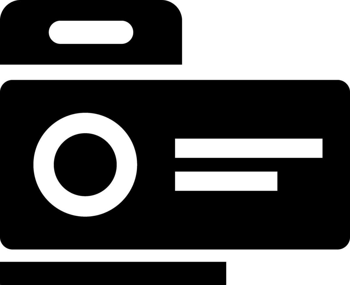 Rounded Filled Projector Screen Icon vector