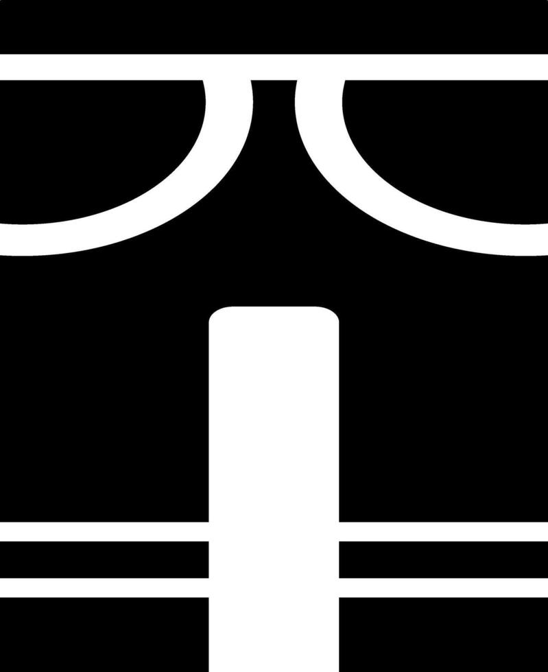 Rounded Filled Pants Icon vector
