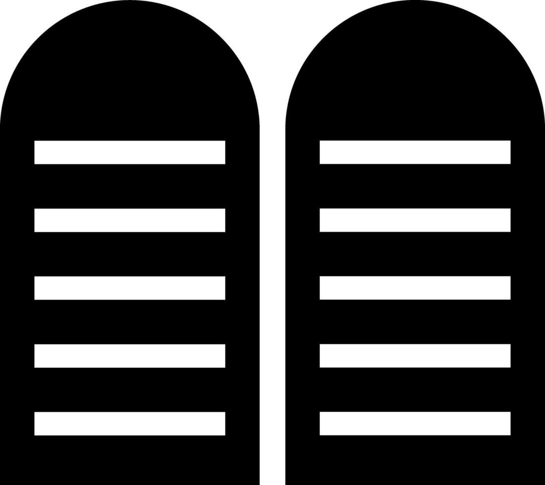 Rounded Filled Ten Commandments Icon vector