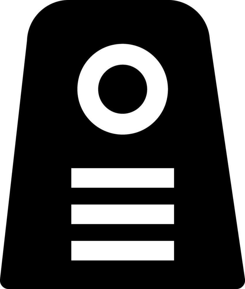 Rounded Filled Doorknob Icon vector