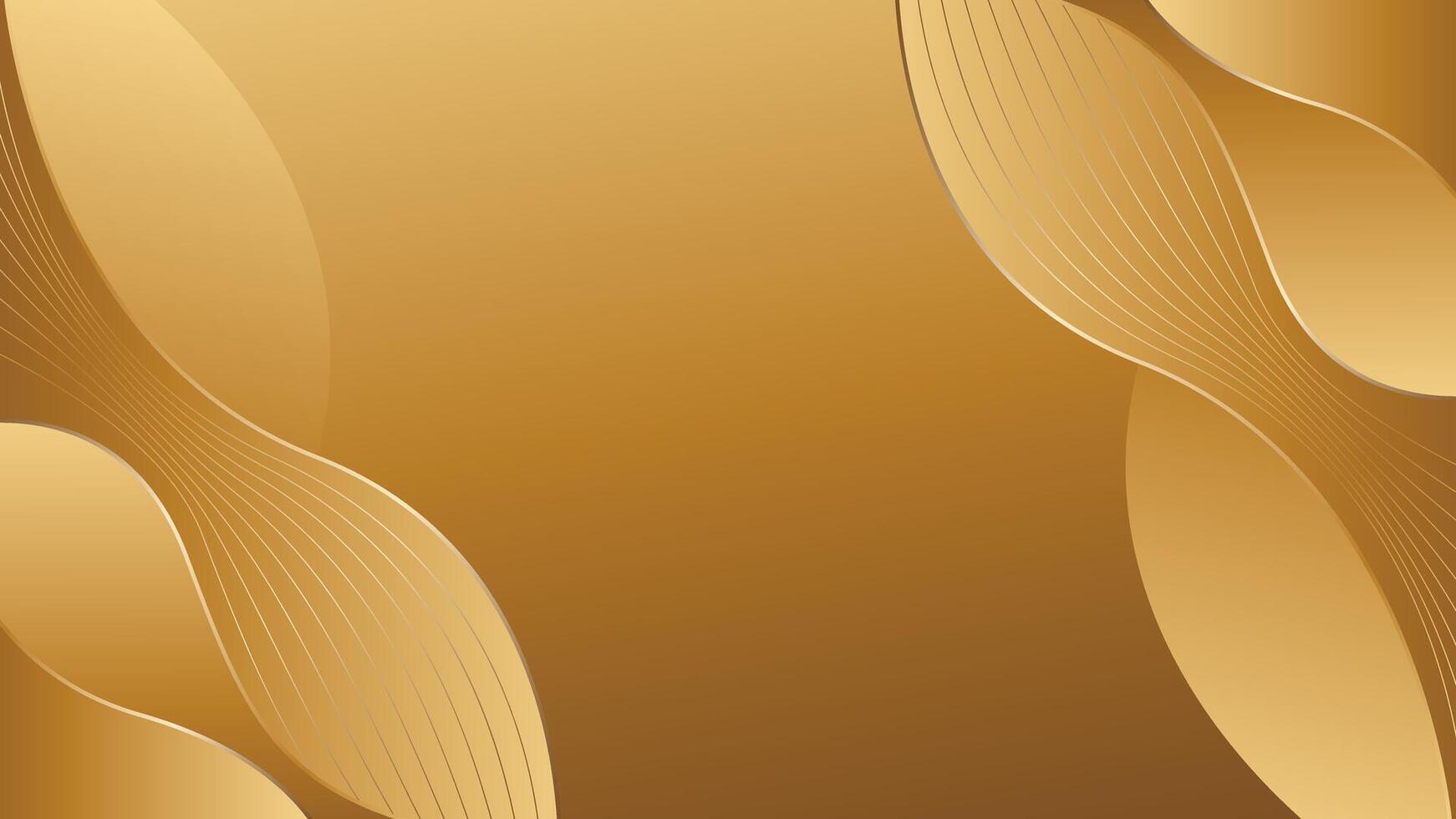 Elegant gold luxury wave background. Wallpaper design vector
