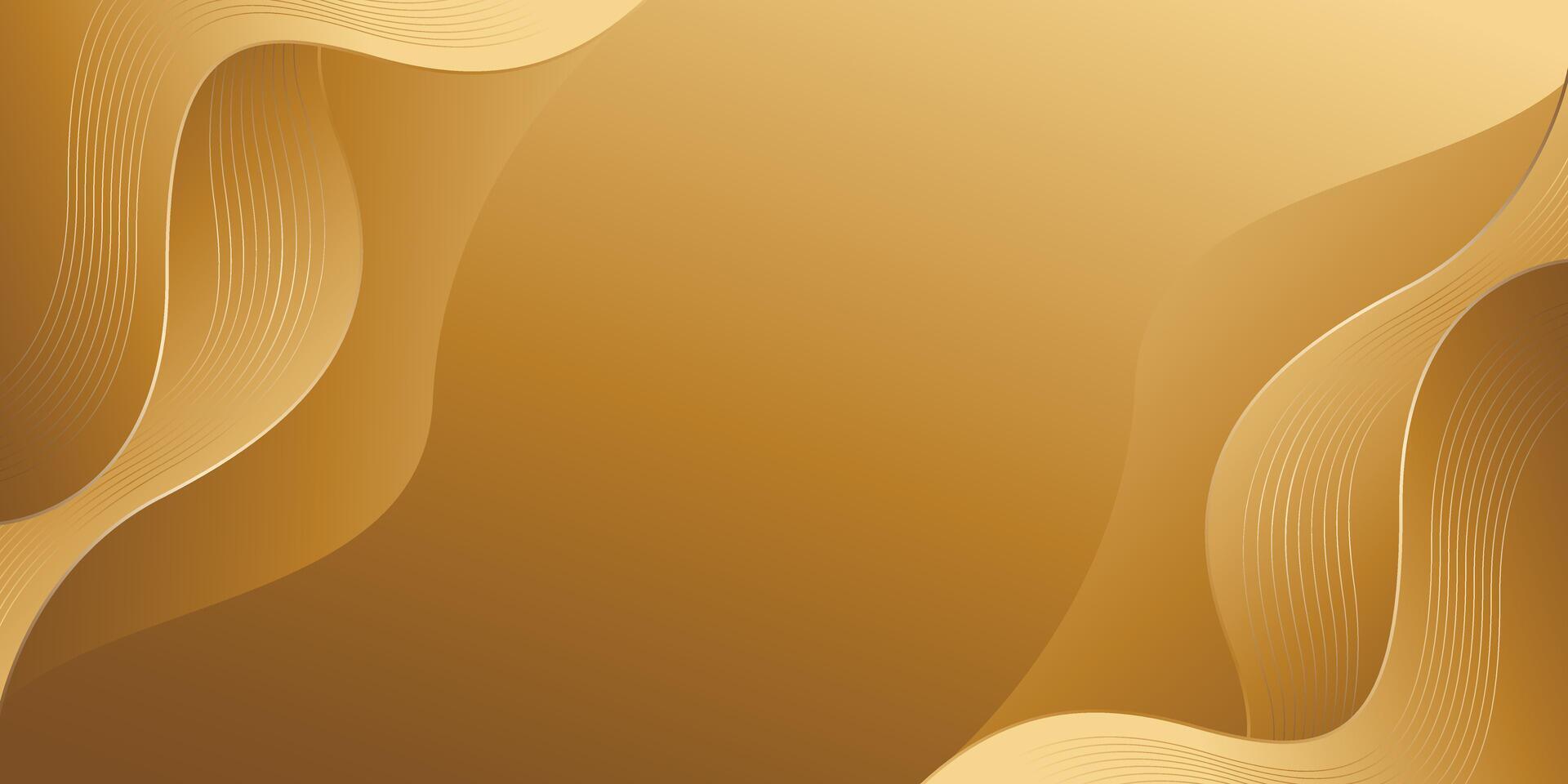 Elegant modern gold luxury wave background vector