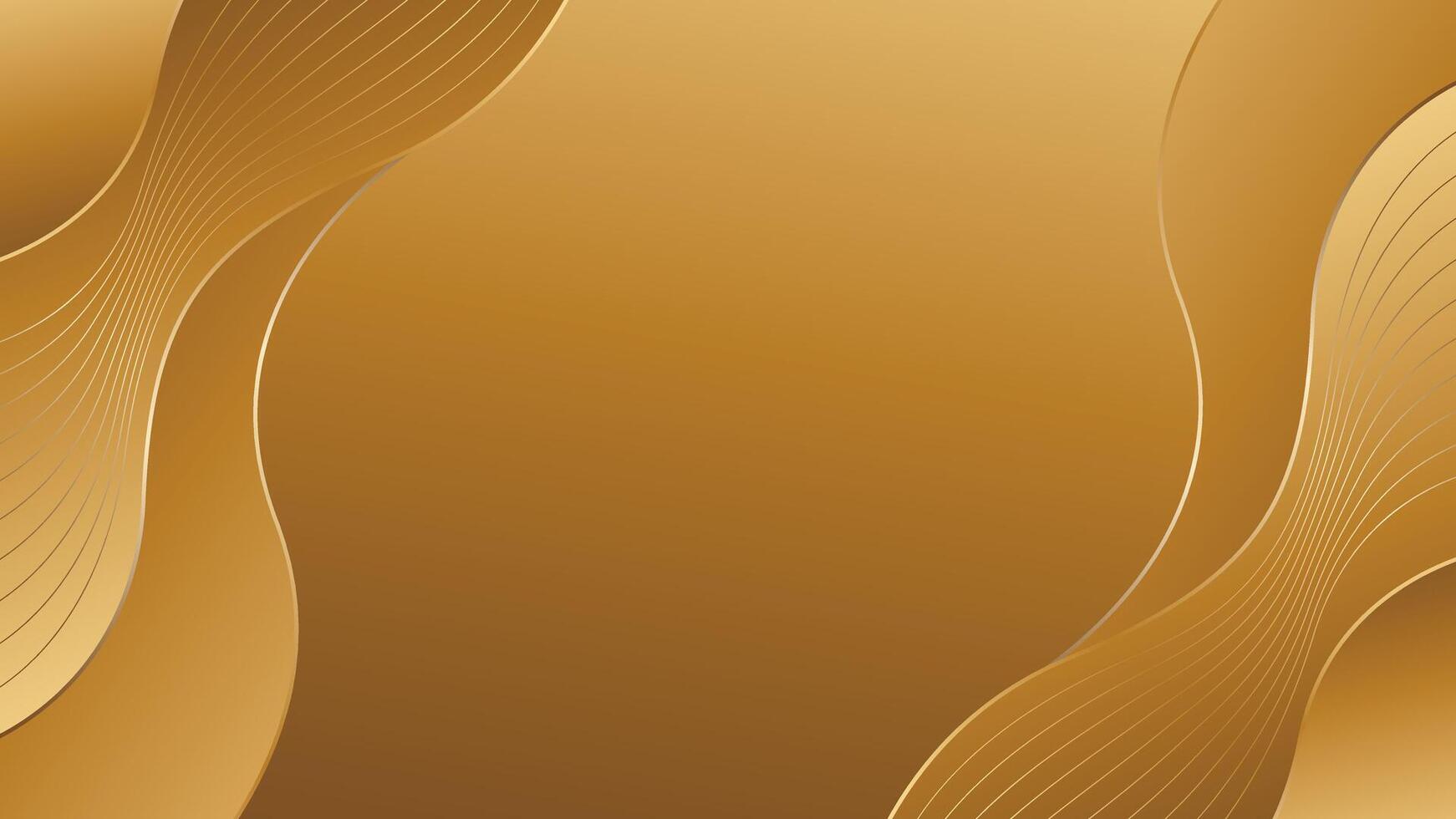 Elegant Gold Gradient Flow Background for Presentation or Invitation vector