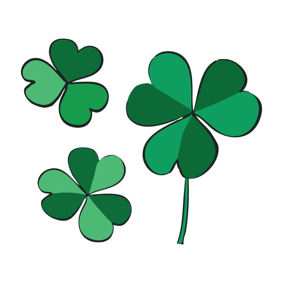 Clover Illustration Set vector