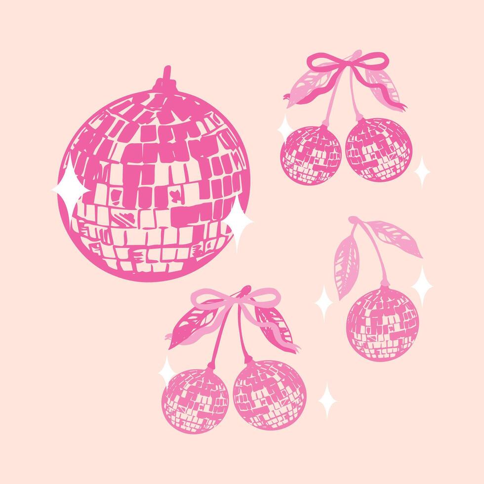 Coquette Disco Cherry Collection vector