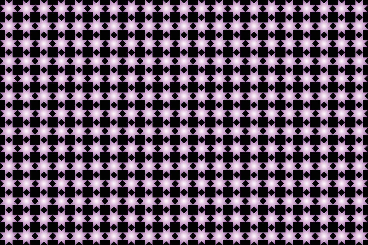 Abstract geometric pattern black background star and square shape elements with white glowing spotlight effect banner. vector