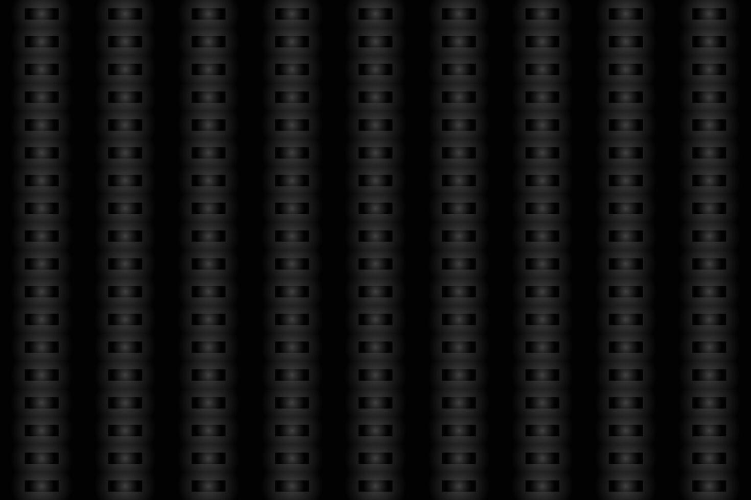 Abstract black background geometric element with smooth white spot in rectangles pattern banner. vector