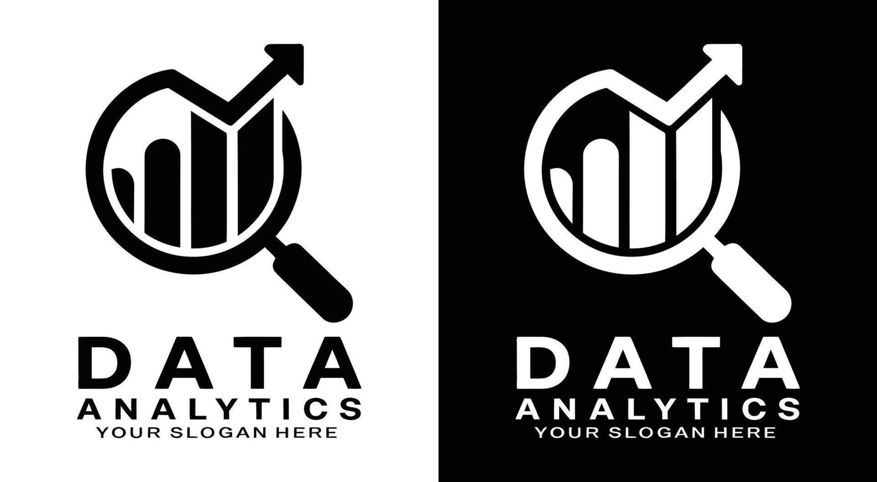 Bar Lens Insight Data Analytics Logo vector
