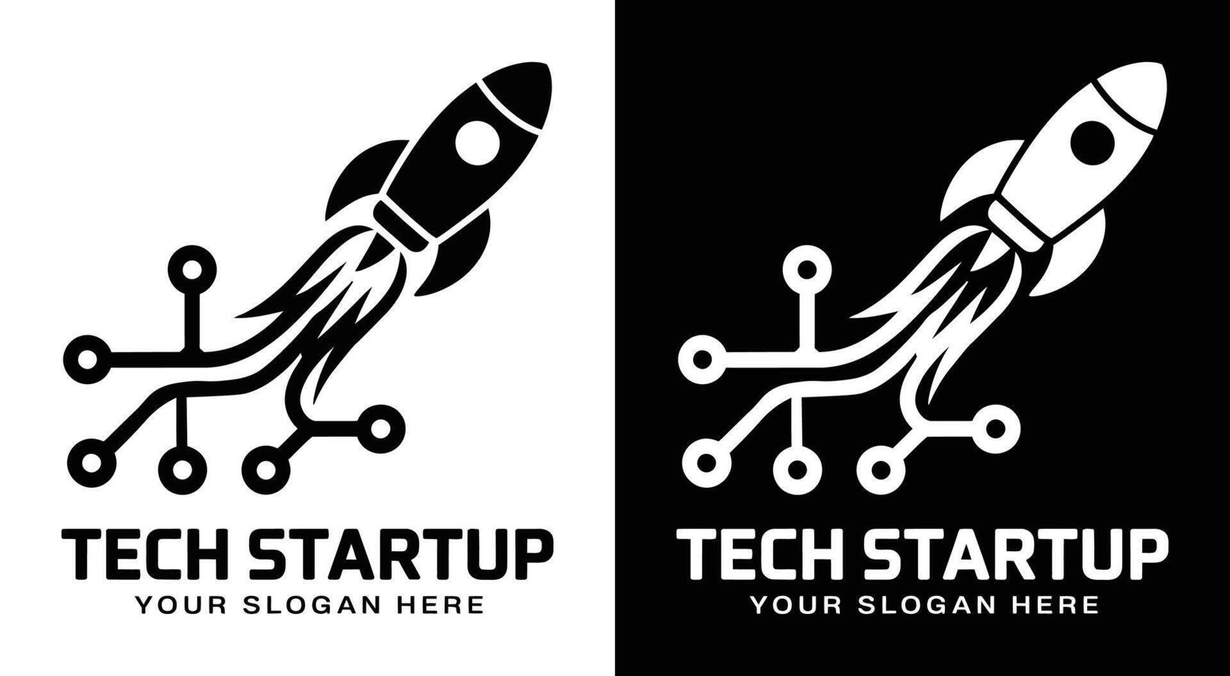 Tech Startup Logo Bold Black Node Flame for Digital Innovation vector