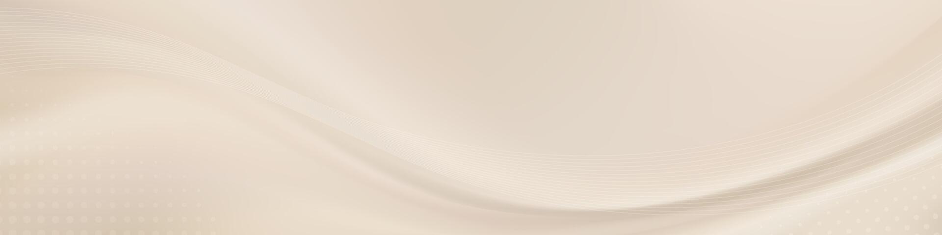 Abstract soft cream flowing background vector