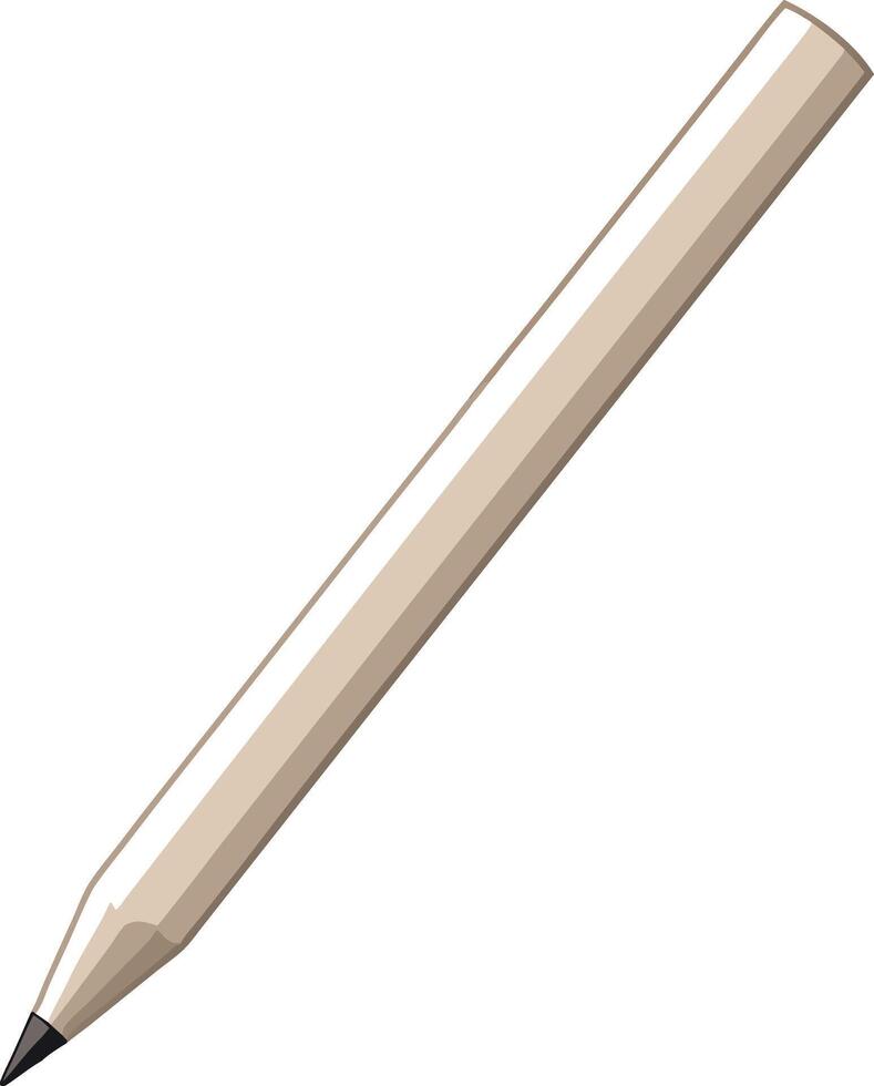 Realistic Graphite Pencil Illustration On White Background For Designers And Students vector