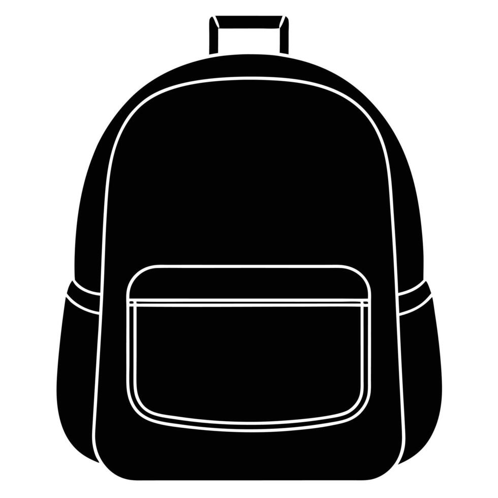 Backpack Icon Illustration For School Travel And Outdoor Activities Graphic vector
