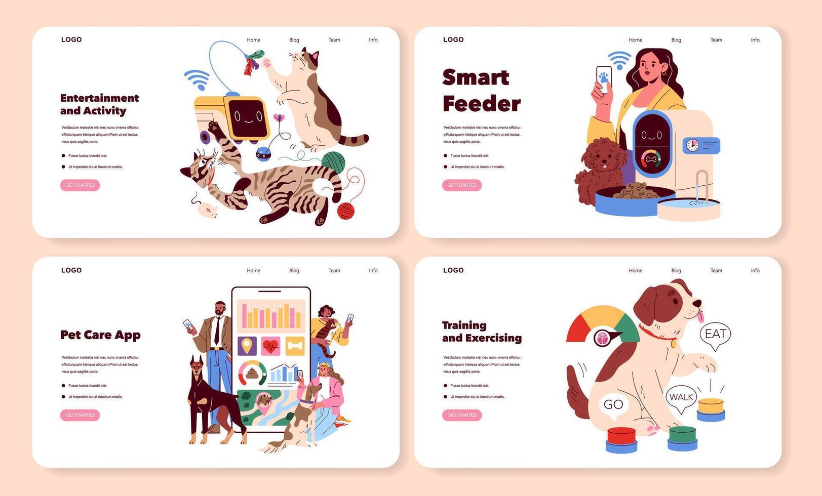 Discover Innovative Pet Care Solutions Tailored Specifically for Modern Pet Owners Today vector