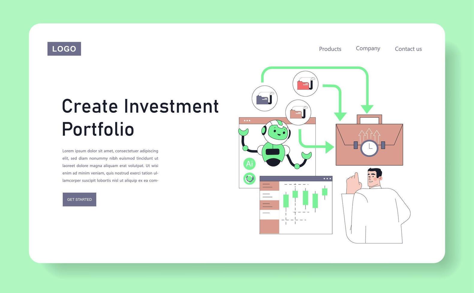 Design and Construct Your Unique Investment Portfolio Utilizing Innovative Tools and Solutions vector
