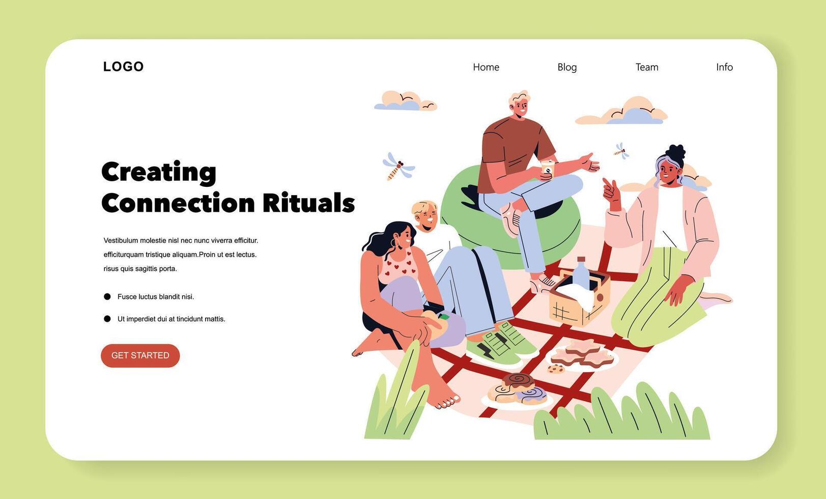 Tomorrow Work. Flat Illustration vector