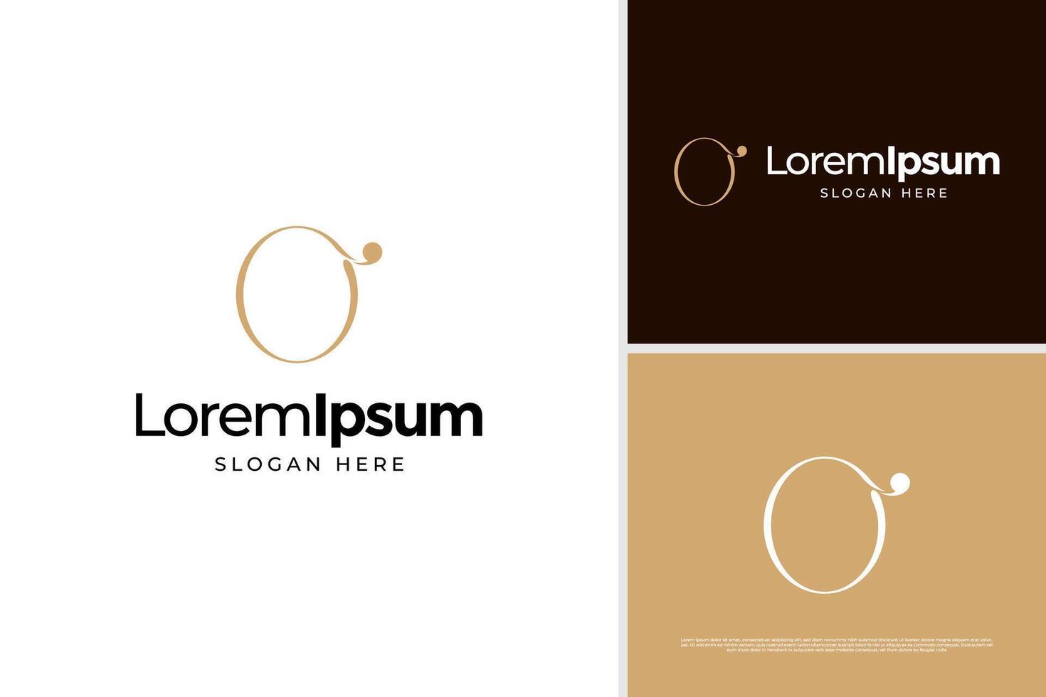 Letter O elegant logo design template vector