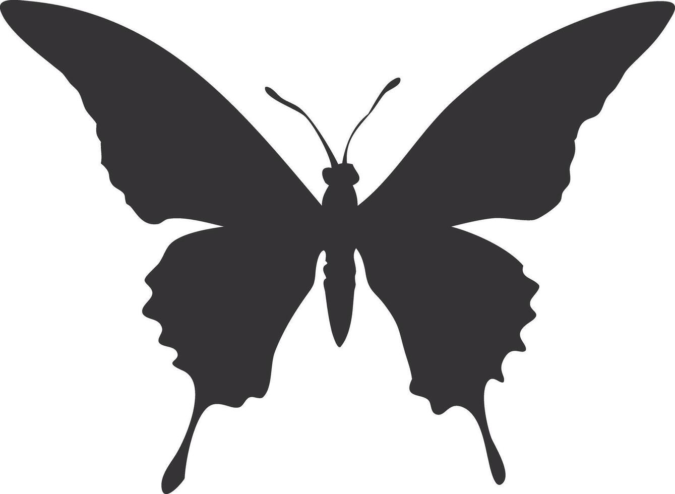 butterfly illustration, showcasing its beautiful wings and antenna, isolated on a white background vector