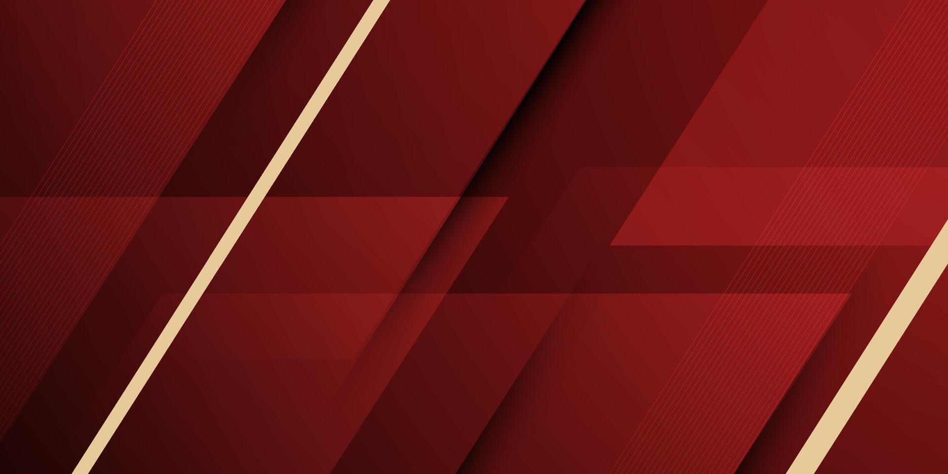 Abstract dark red overlap square background. Simple papercut with shadow and lines pattern. vector