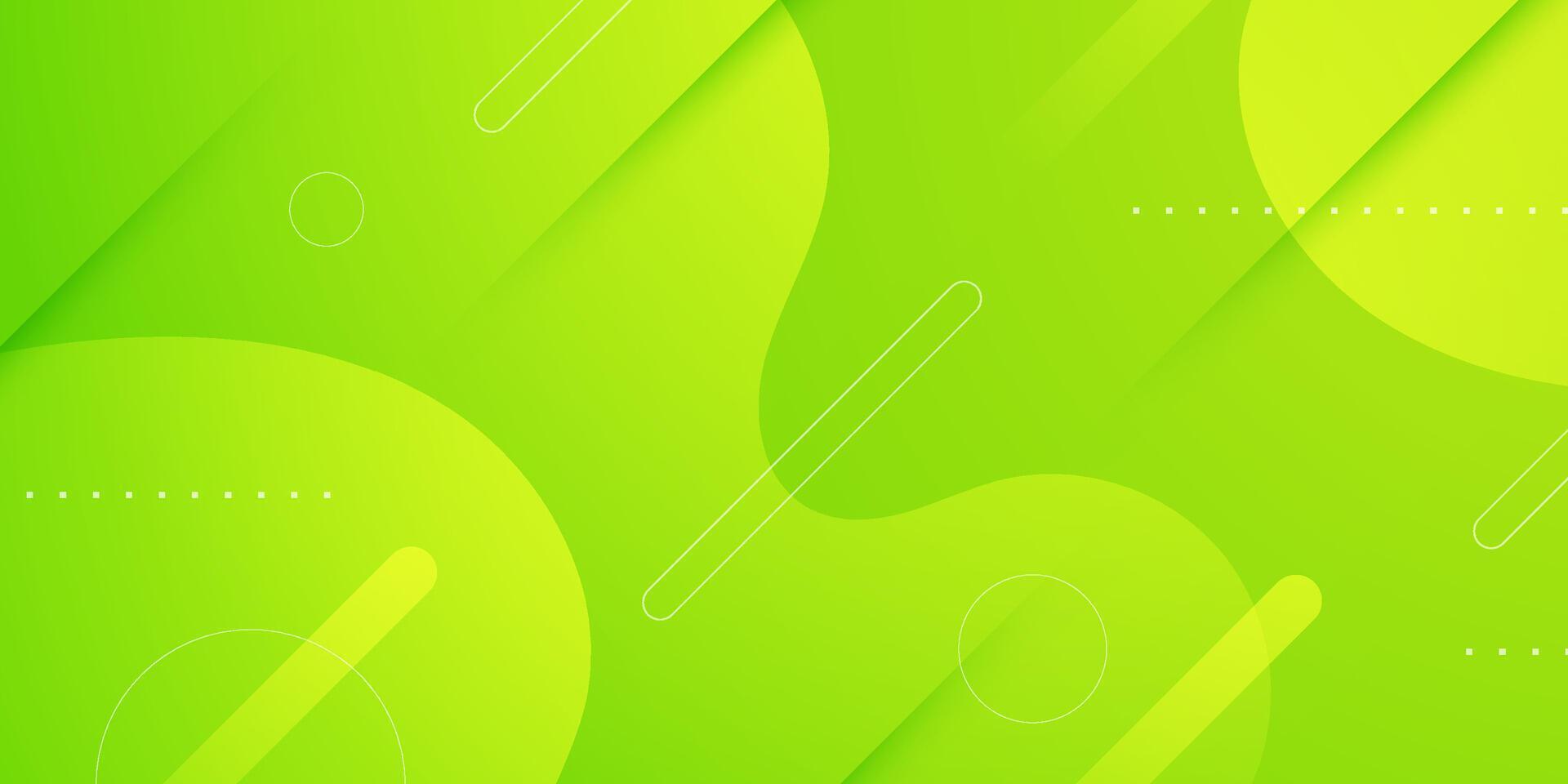 Abstract colorful bright green wave background. Minimal dynamic green background wave fluid pattern. vector