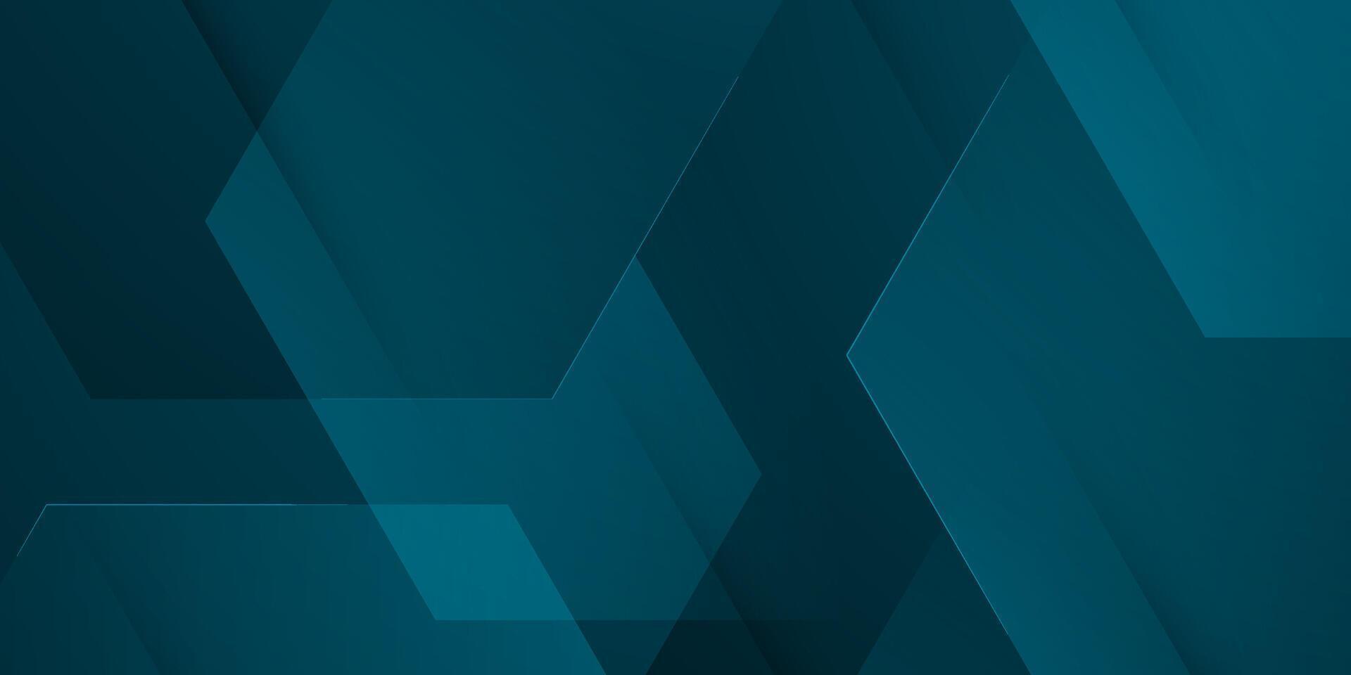 Abstract dark blue hexagon background. Simple overlap shape trendy pattern with lines design. vector