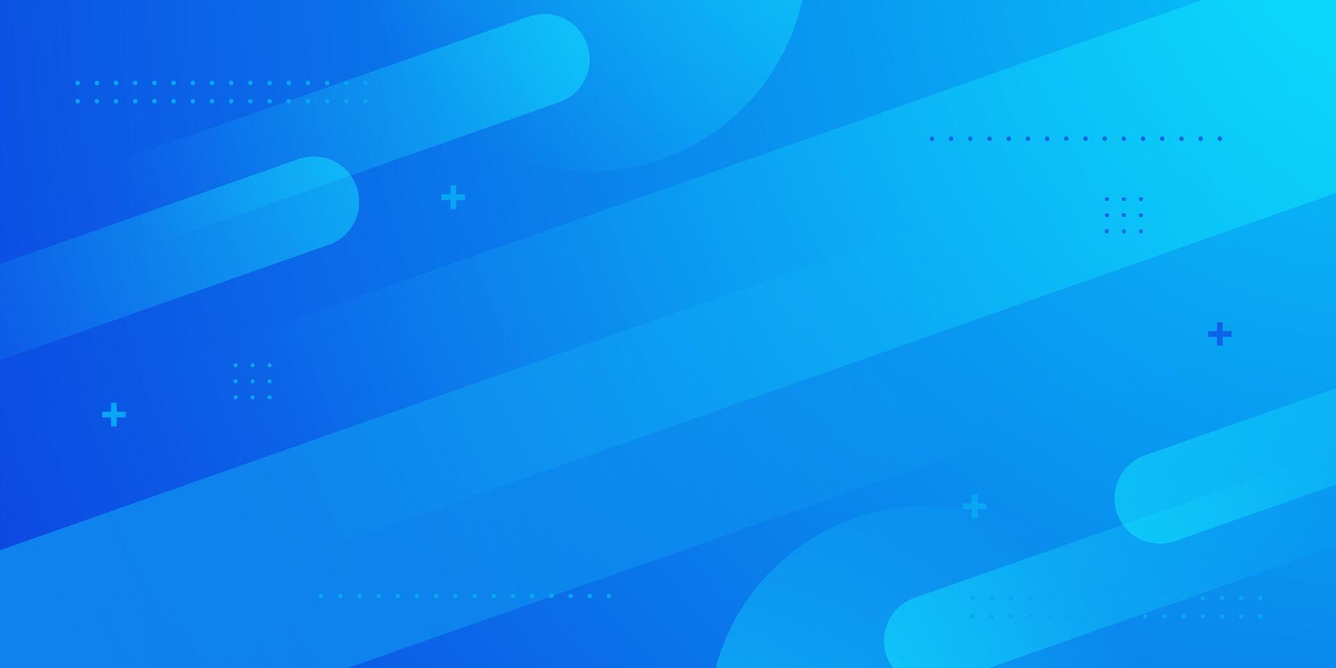 Abstract colorful bright blue dynamic background. Trendy shapes pattern element design. vector