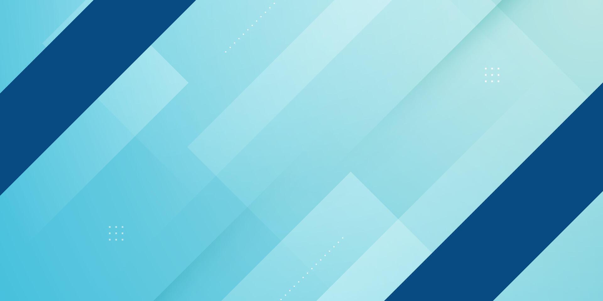 Abstract bright blue 3D background. Colorful overlap square shapes pattern with lines. vector