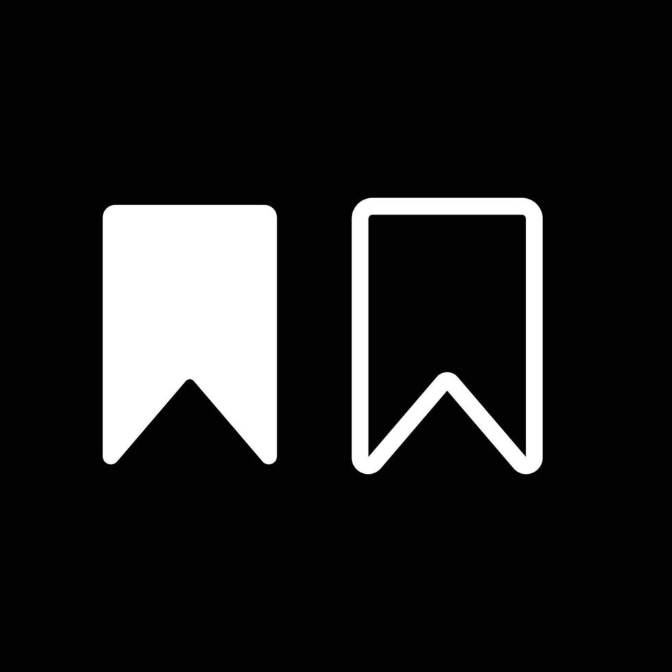 Bookmark black color icon. vector