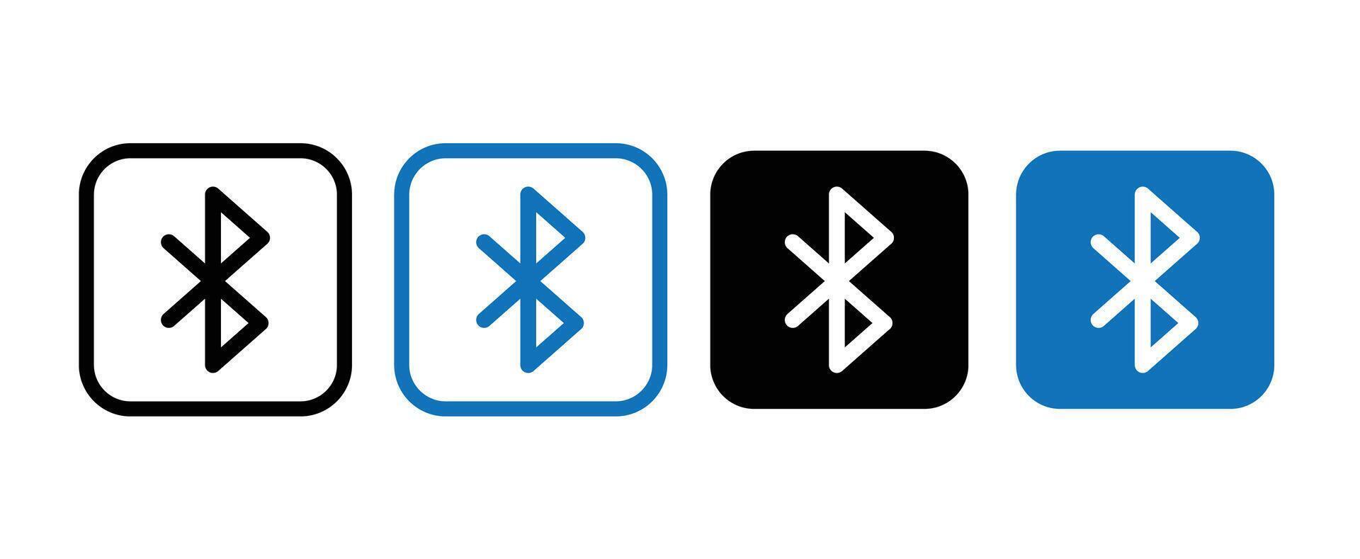 Bluetooth Icon thin line illustration. vector