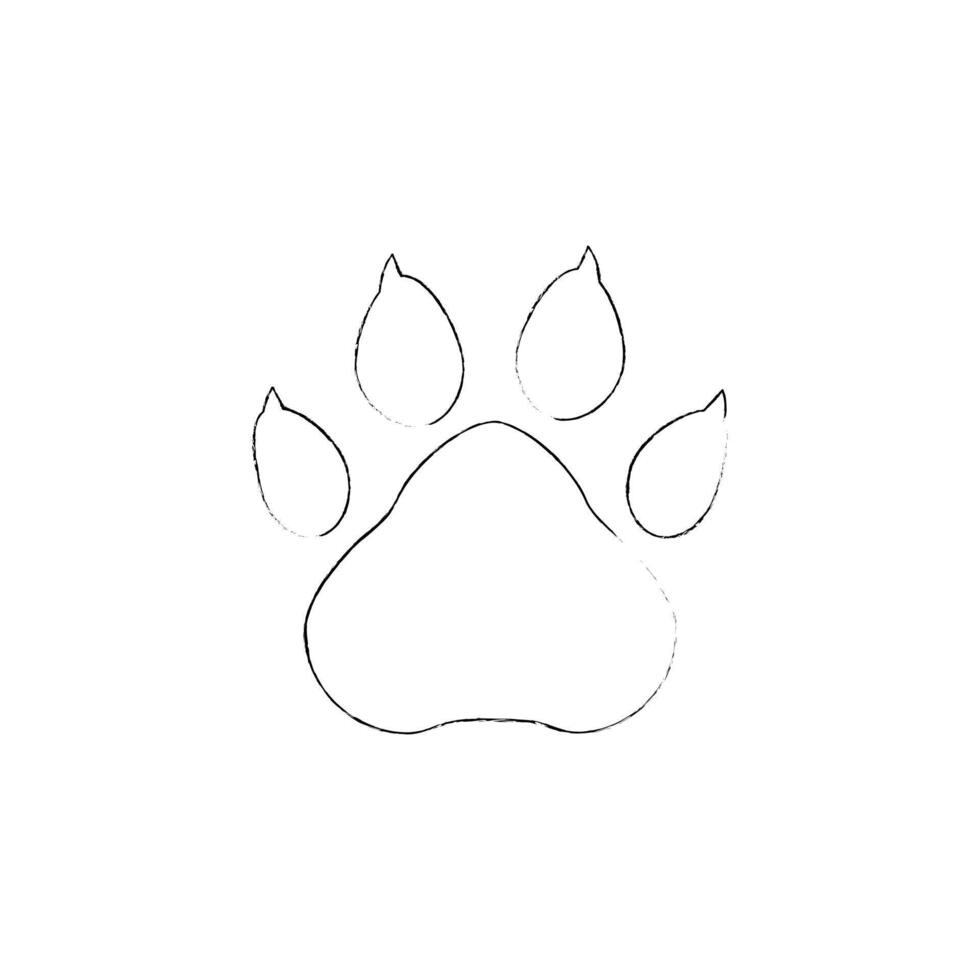 Paw prints icon. vector