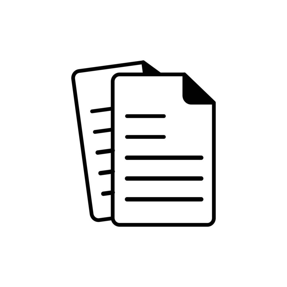 sheet of paper icon. vector