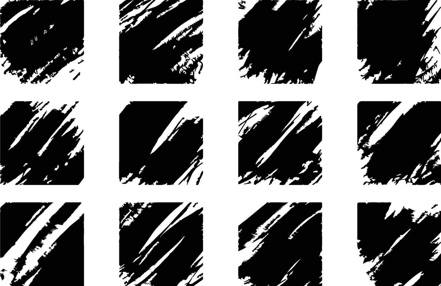 Set of Grunge Squares vector