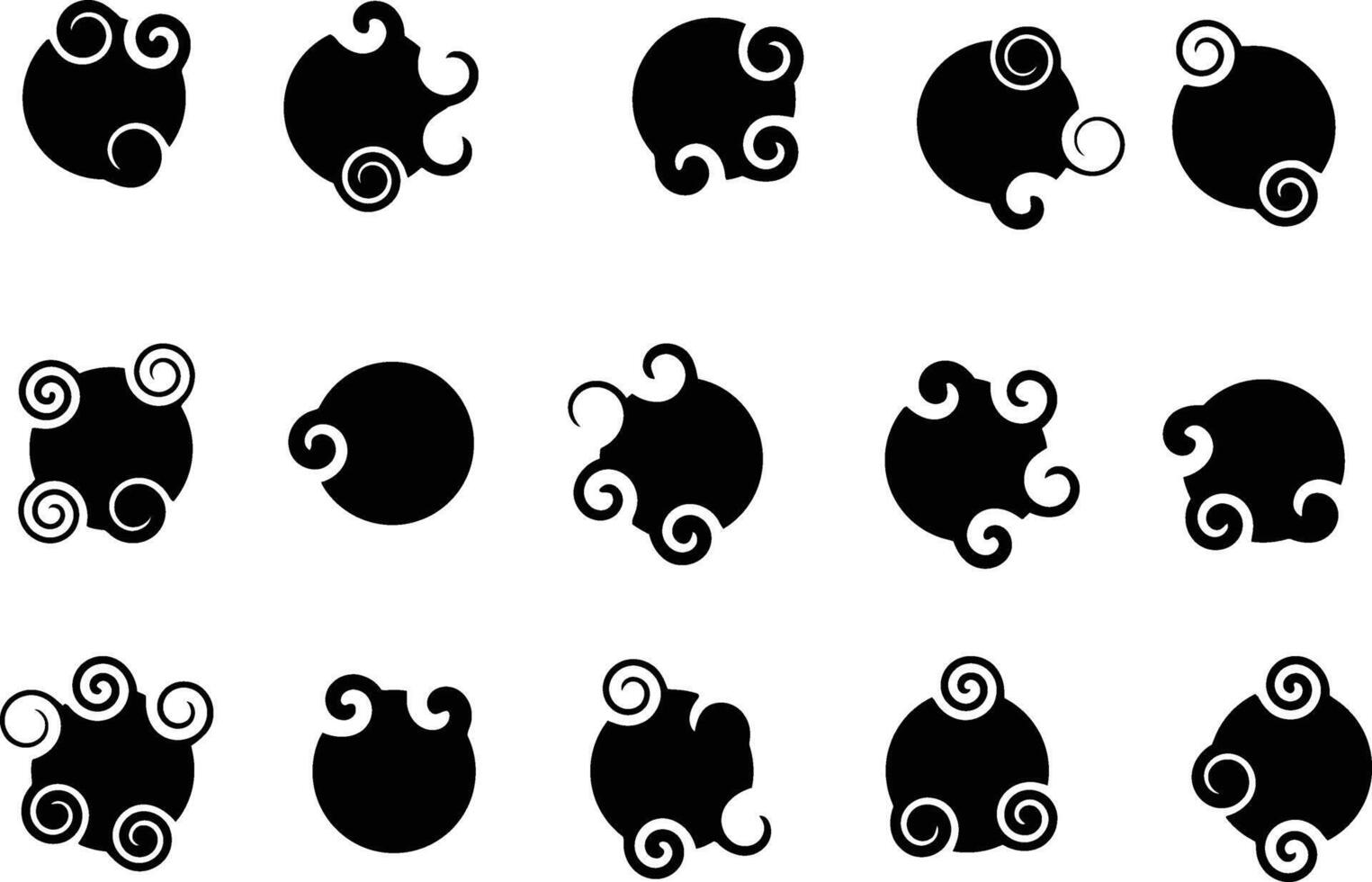 Set of Circle Designs vector
