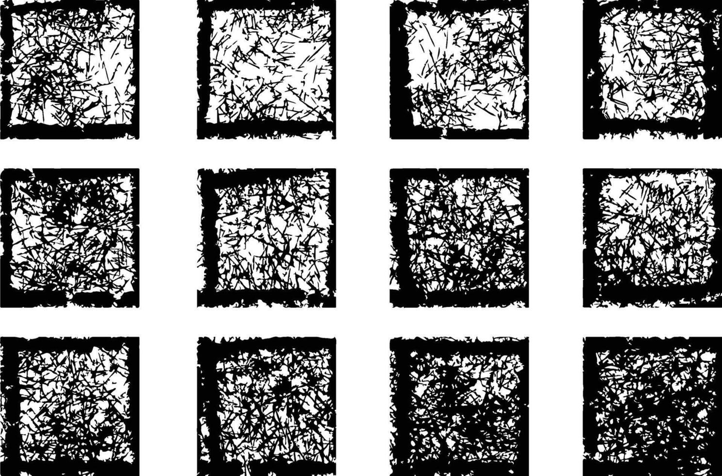 Collection of Grunge Squares vector