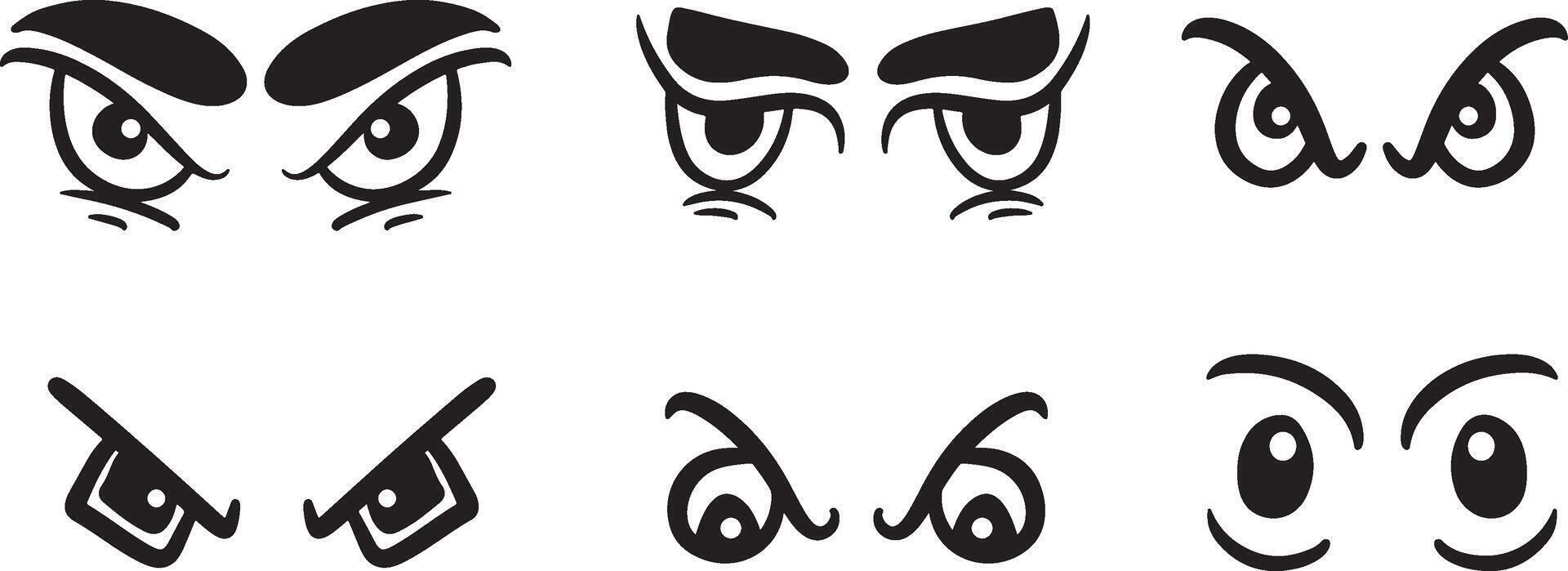 Set of Eyes vector