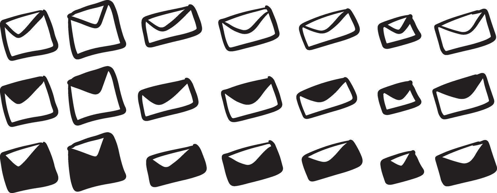Set of Mail Icons vector