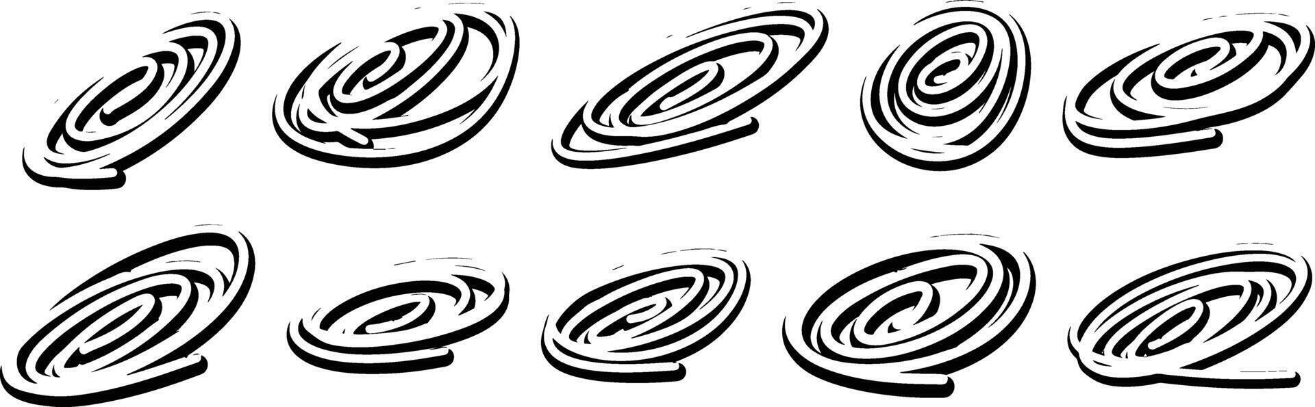 A Set of Spirals vector