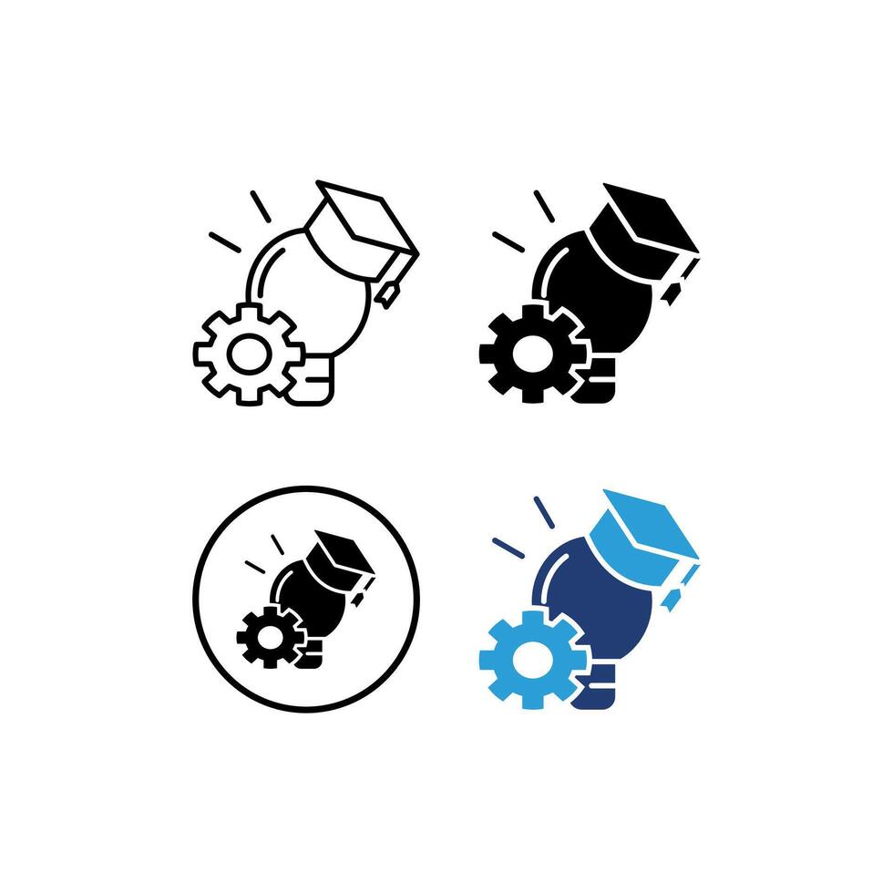 four student project icons. eps files that are easy to edit. vector