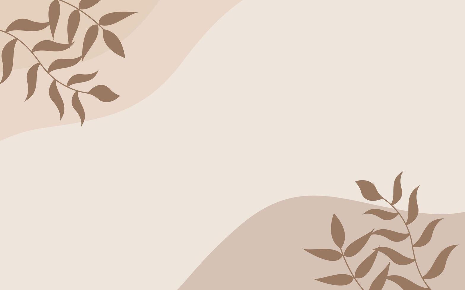 Simple Aesthetic Design Cream Background vector