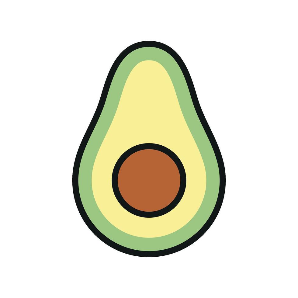 Avocado icon wholesome eating and balanced diet ideal for fitness programs and healthy lifestyle marketing vector