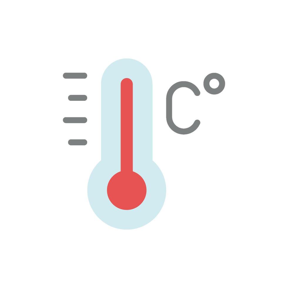 Thermometer icon highlights medical observation and wellness checks perfect for healthcare content, wellness designs, and safety guidelines vector
