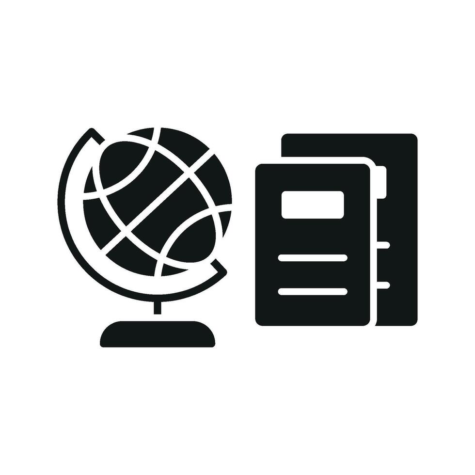 Book with world globe icon conveys the spirit of learning and global knowledge perfect for world education day campaigns and literacy visuals vector