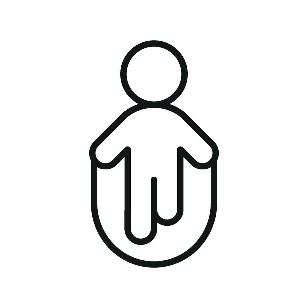 Jump rope icon reflects endurance and healthy habits perfect for wellness events and physical activity illustrations vector