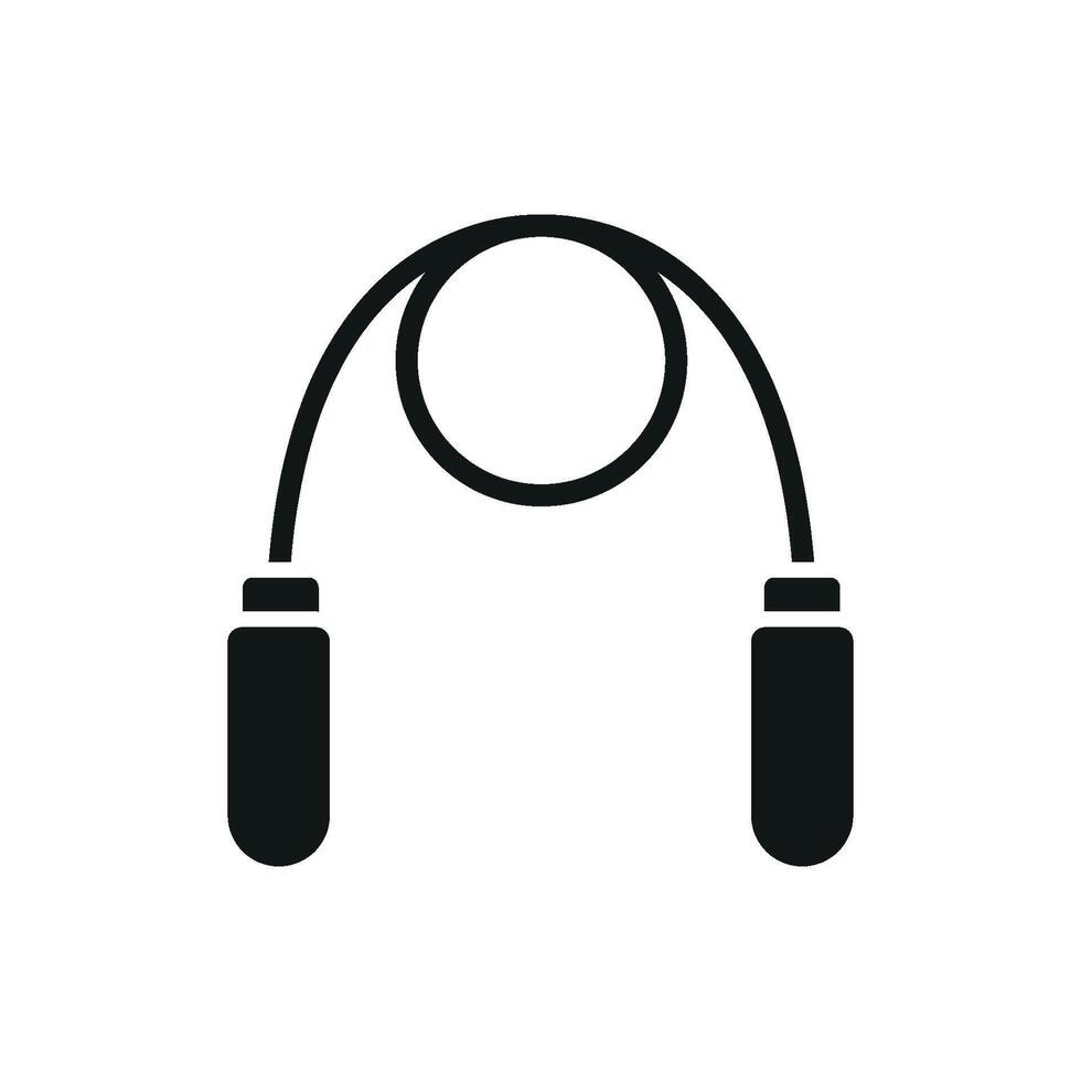 Jump rope icon symbolizes energy movement and health perfect for exercise visuals and fitness awareness designs vector