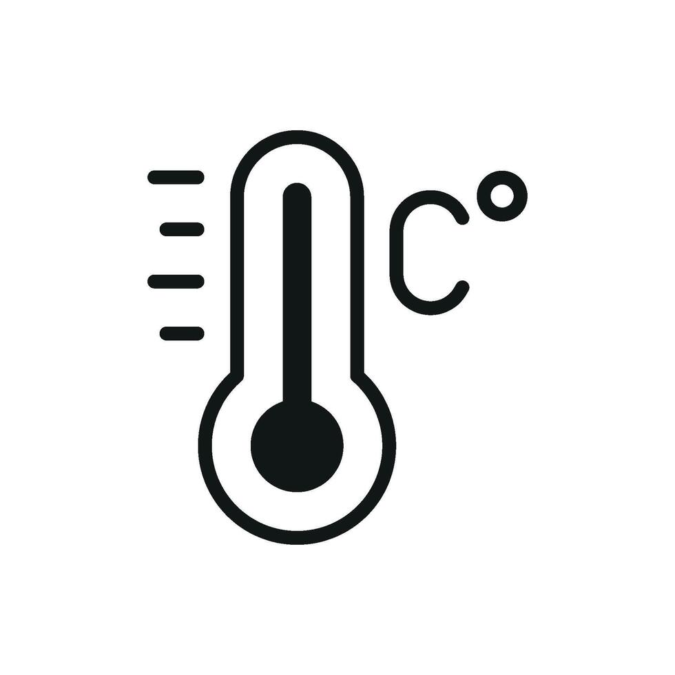Thermometer icon highlights health diagnostics and safety measures perfect for healthcare branding and preventive care visuals vector