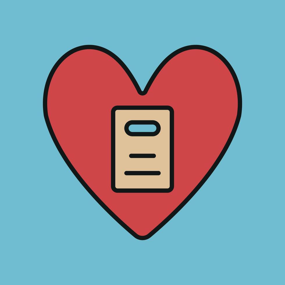 Books forming heart shape icon conveys appreciation for books and learning perfect for school events and reading awareness vector