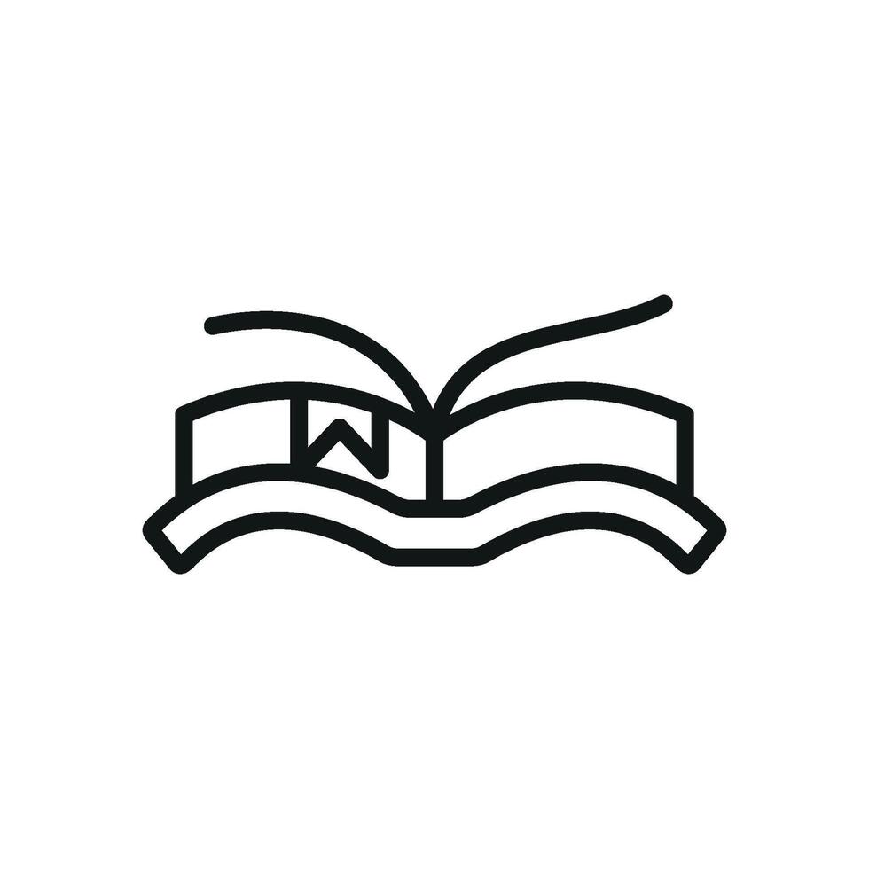 Book with bookmark icon reflects appreciation for knowledge and reading perfect for cultural education content and libraries vector