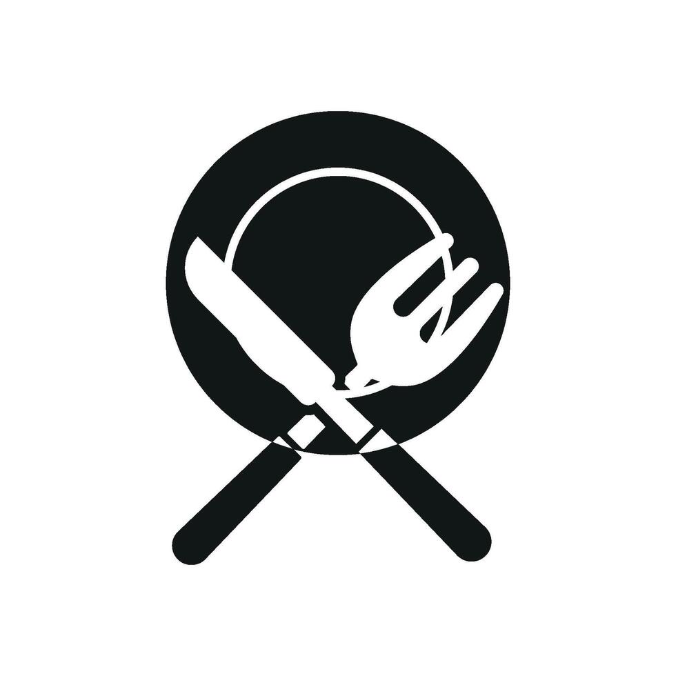 Fork knife and plate icon set captures the essence of daily meals and kitchen organization suitable for home decor or cafe content vector
