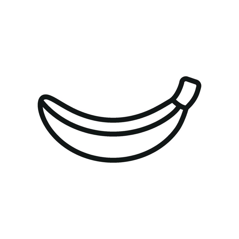 Banana fruit icon represents a quick energy source and immune support ideal for breakfast recipes and health illustrations vector
