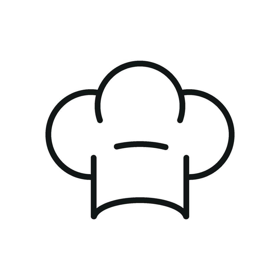 Chef hat icon highlights the significance of skilled cooking and meal creation, perfect for culinary visuals and kitchen products vector